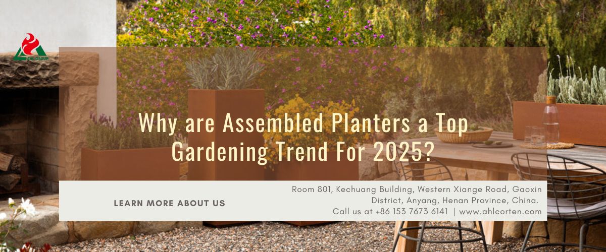 corten steel planter